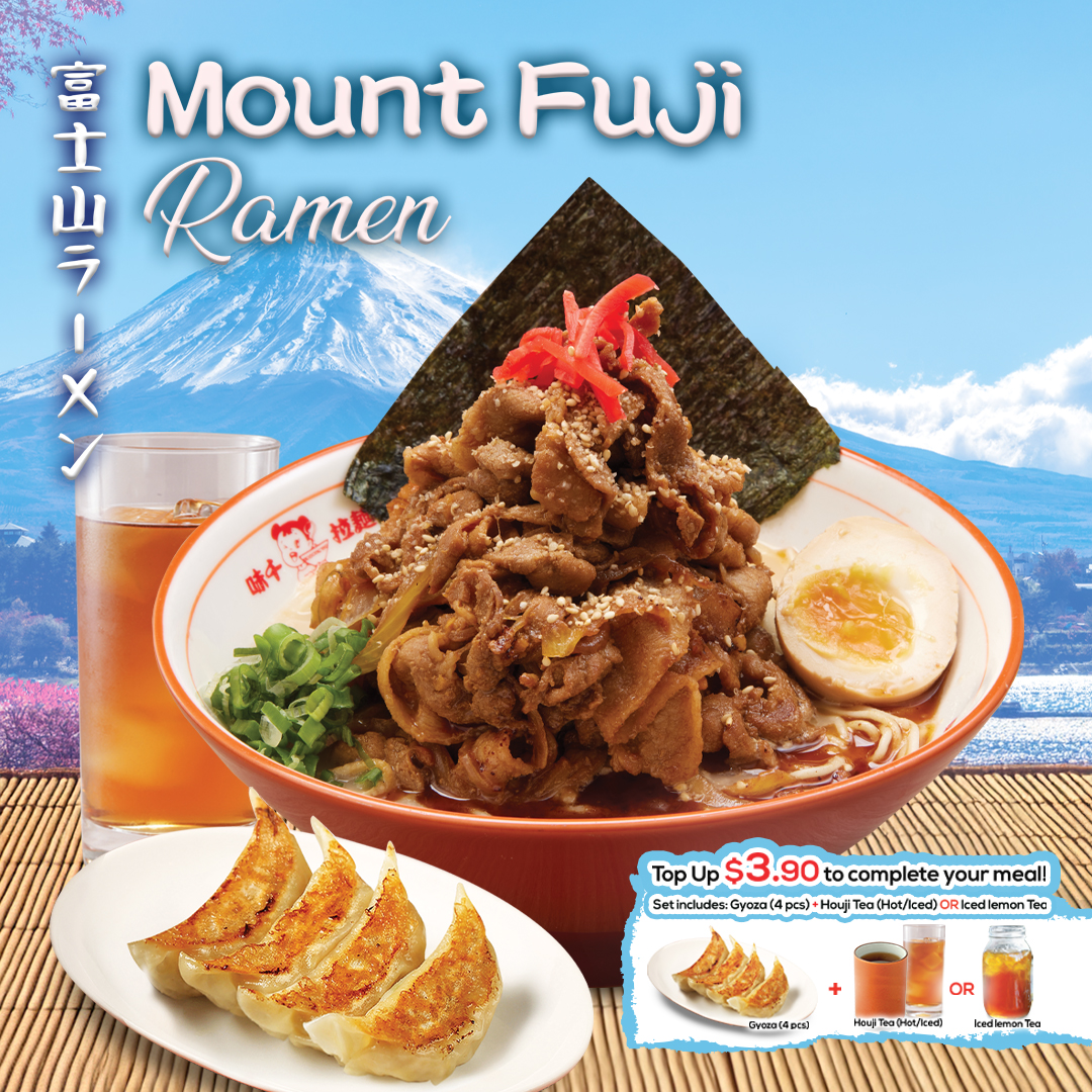 Ajisen - Mount Fuji Ramen 🗻 A towering feast of flavours! Enjoy our ...