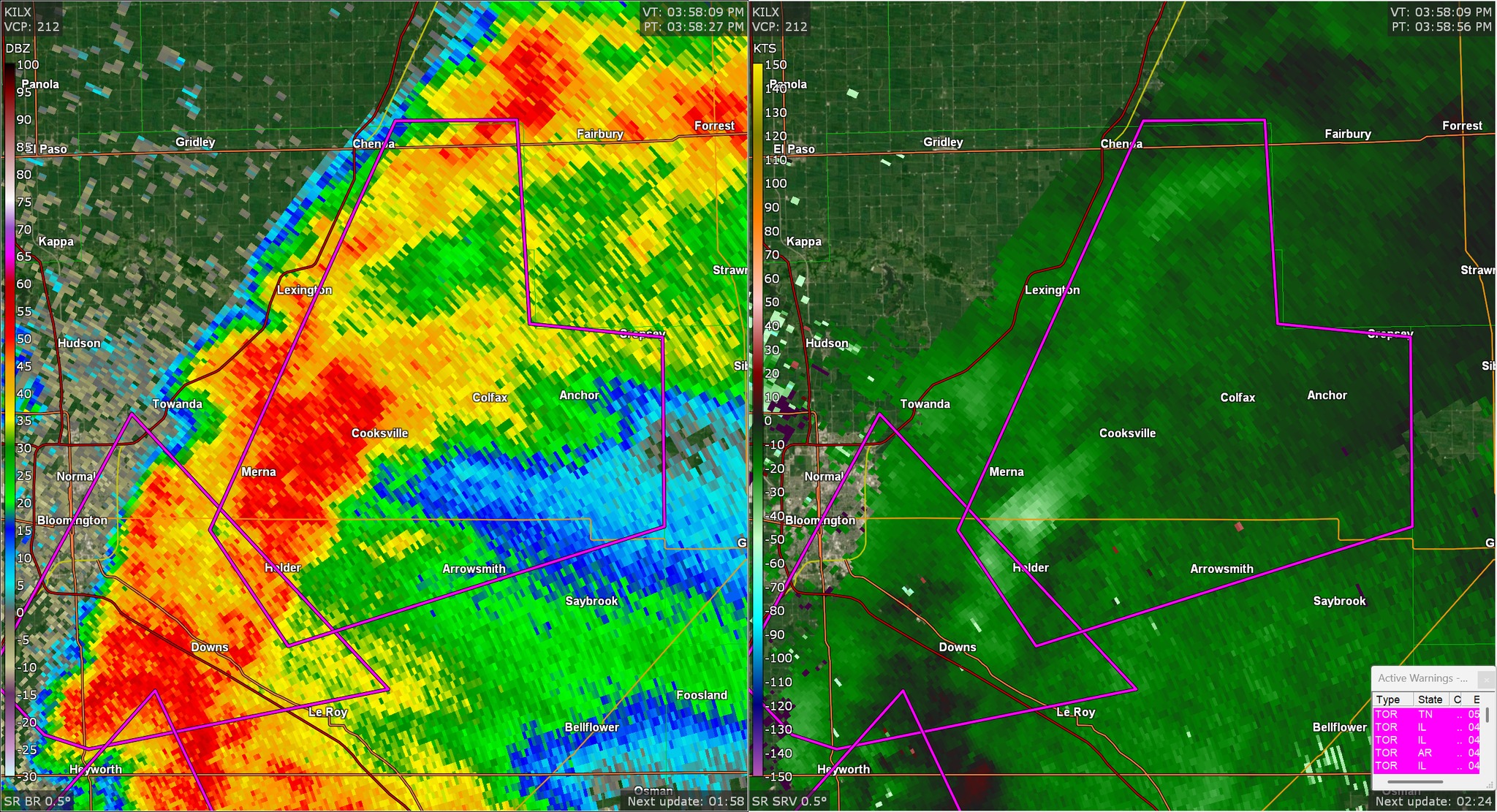 The NWS has issued a tornado... - Illinois Storm Chasers | Facebook