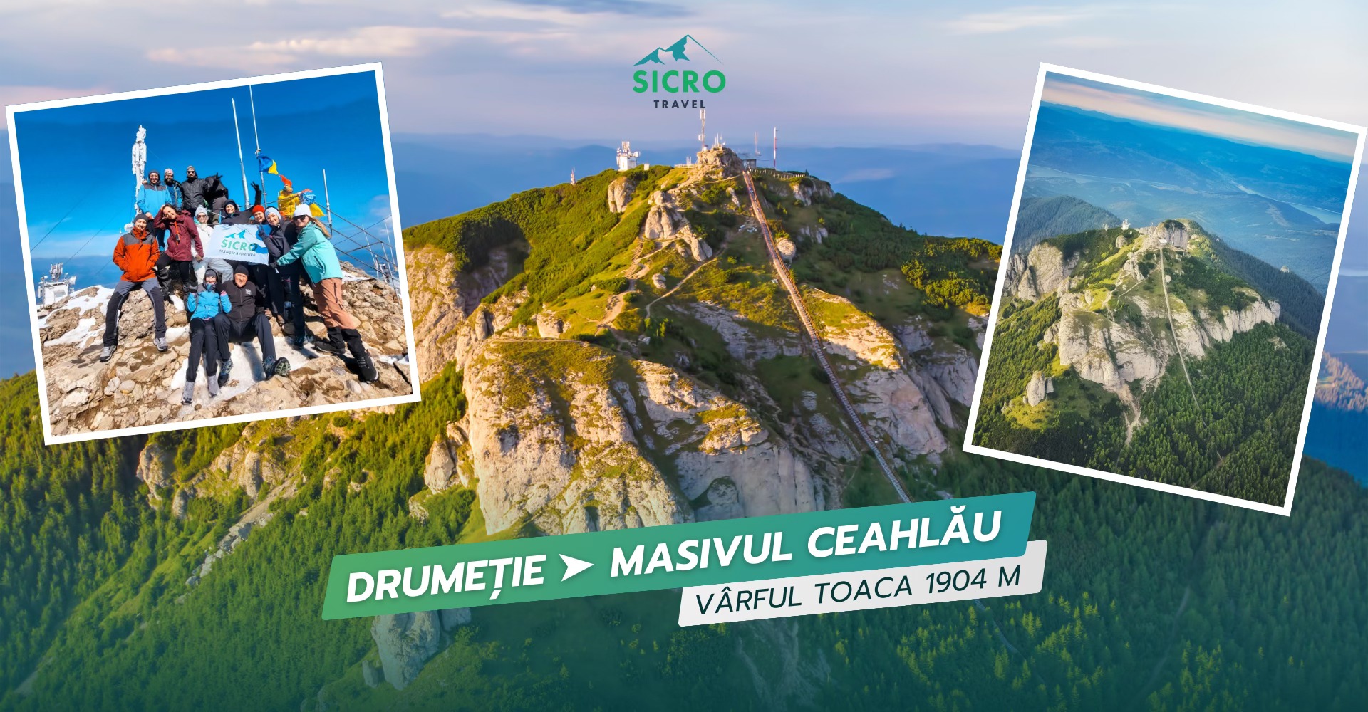 Drumeție la Masivul Ceahlău ︎ Vf. Toaca 1904 m ↑