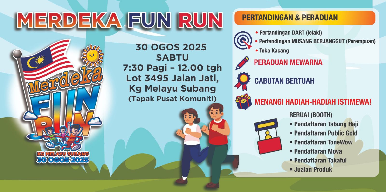 Persatuan - *MERDEKA FUN RUN 2025 KAMPUNG MELAYU SUBANG* Jom sertai ...