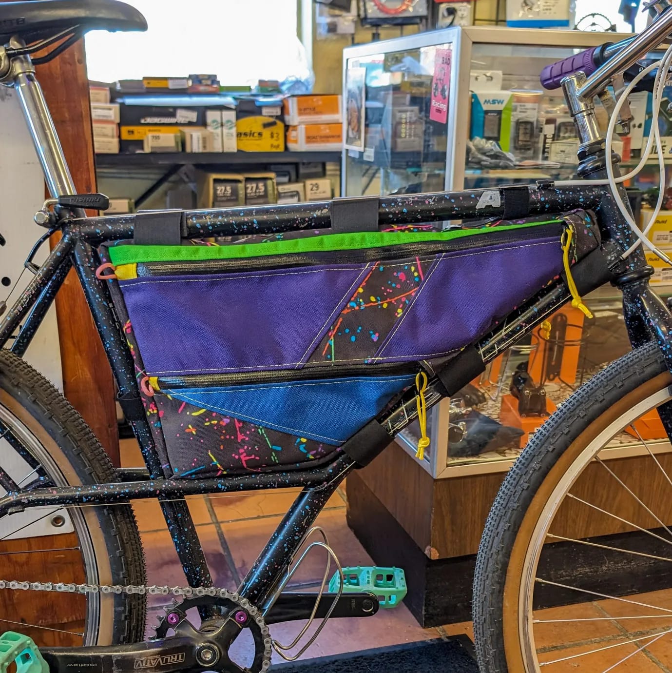 Customized 1990 Nishiki Ariel bike for town adventures