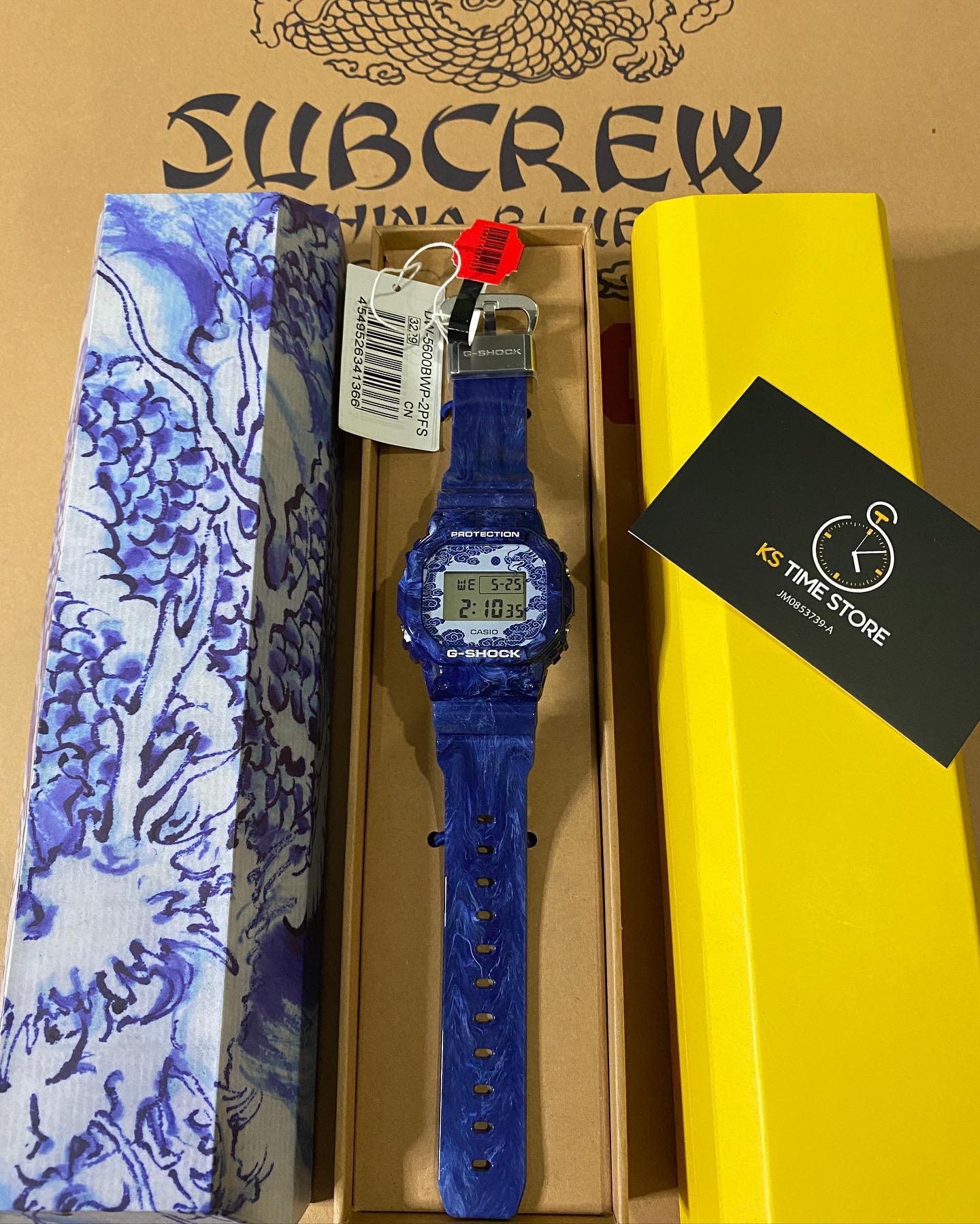 Subcrew G-Shock DW-5600BWP-2PFS China Blue Box Set includes skateboard deck and wheels RM2,000 Cash or Installment RM400 x 5Bulan FREE Postage in Malaysia Wasap 6013-4424255 FB Shahiful Hafizi