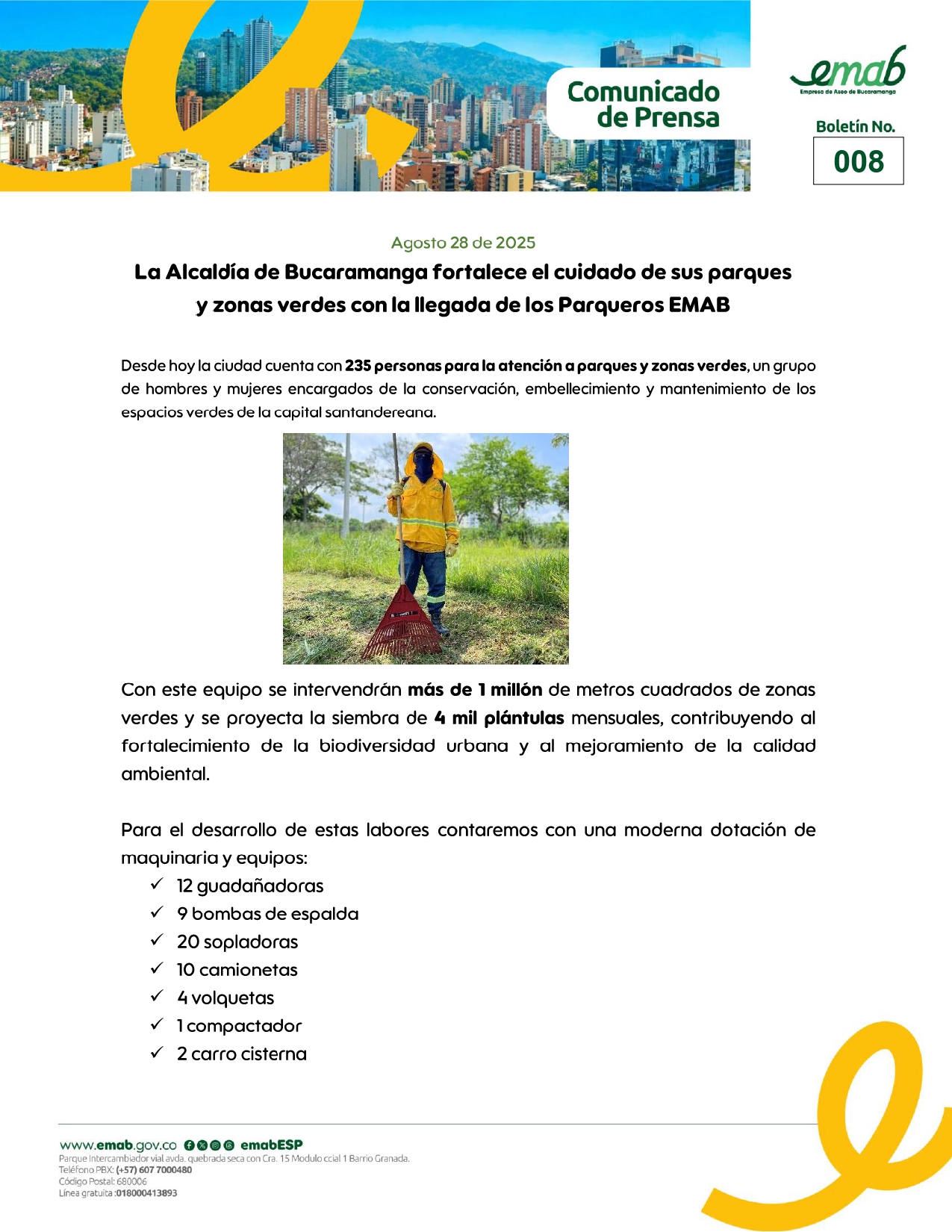 🟢#EsNoticia: La... - Empresa de Aseo de Bucaramanga EMAB | Facebook