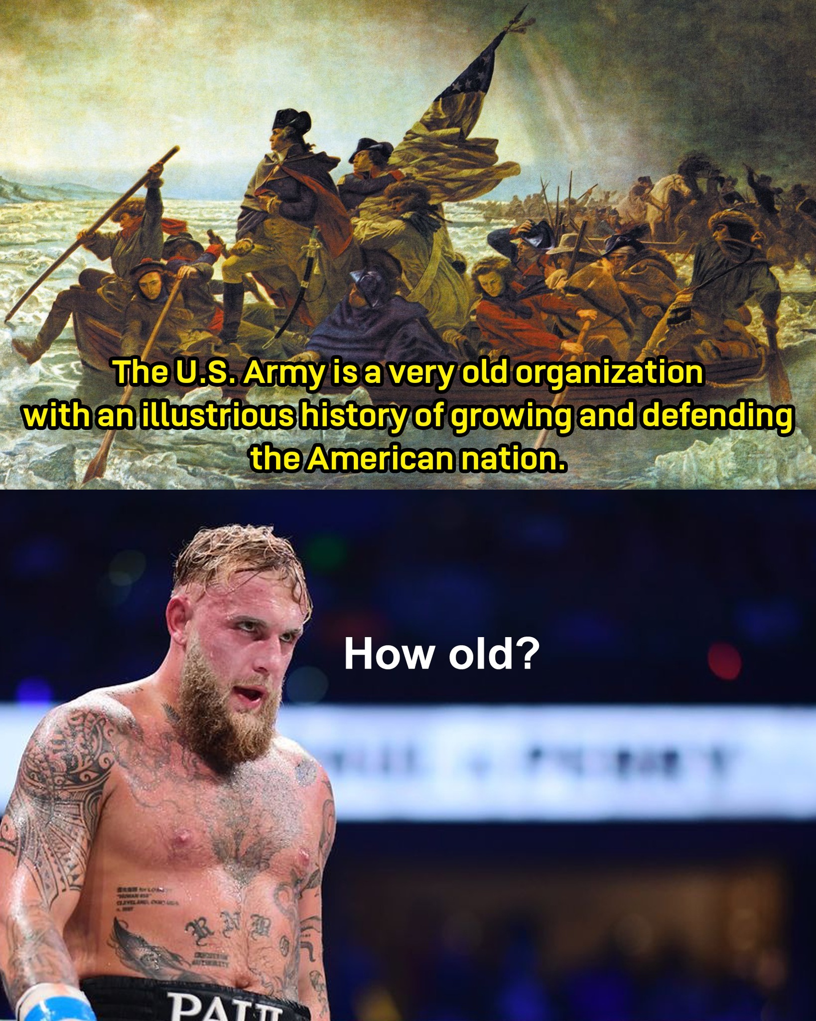 Portland - The U.S. Army turns 250 next month, so Jake Paul will ...