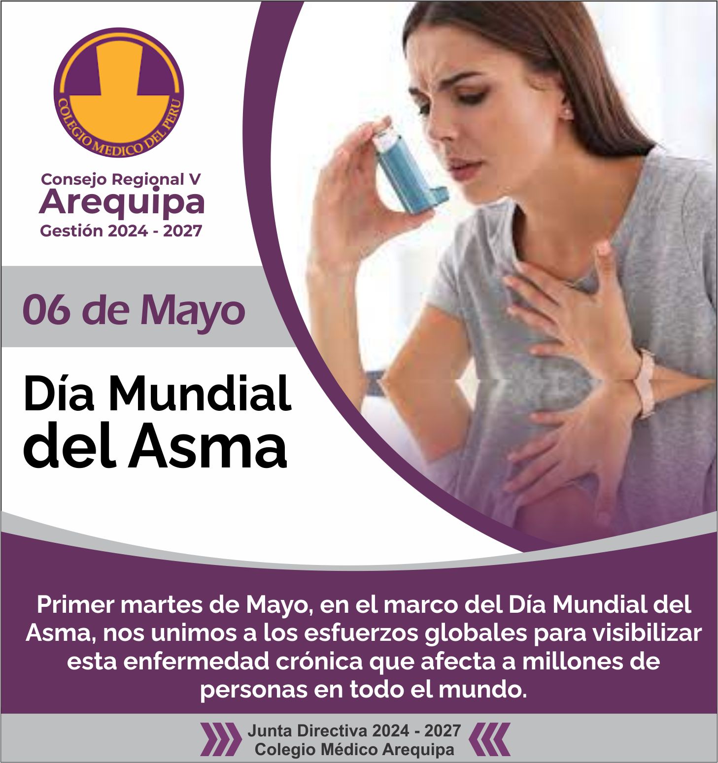 Colegio - 💨🌍 Día Mundial del Asma 🌍💨 El Consejo Regional V Arequipa del ...