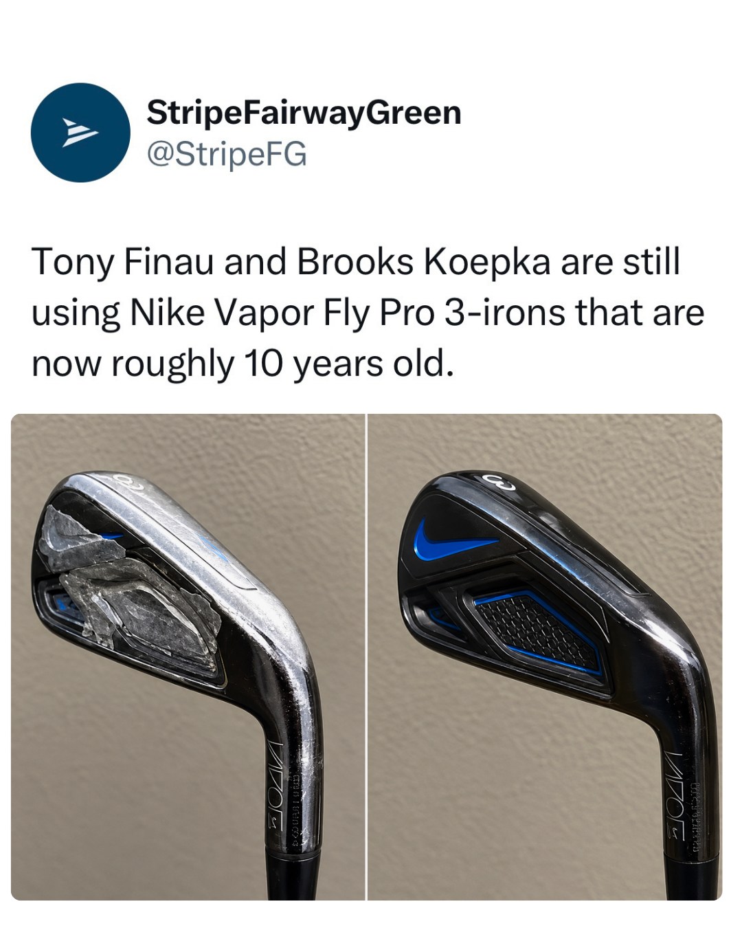 Why Tony Finau still uses Nike Vapor Fly Pro irons