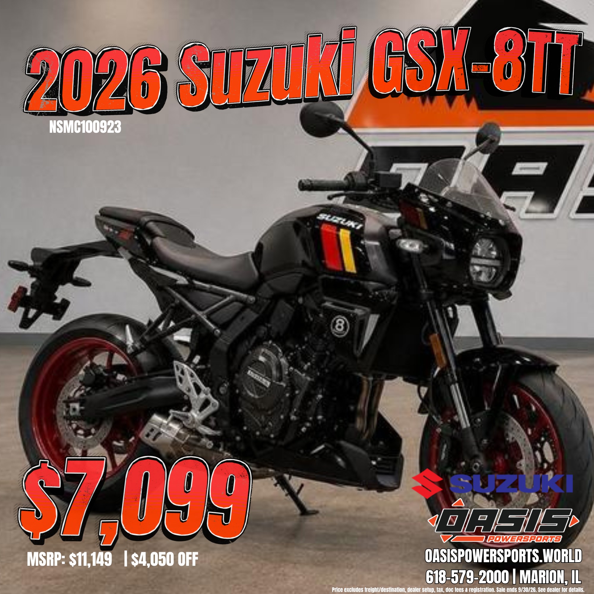 2026 Suzuki GSX-8S for sale at Oasis Powersports in Marion, IL