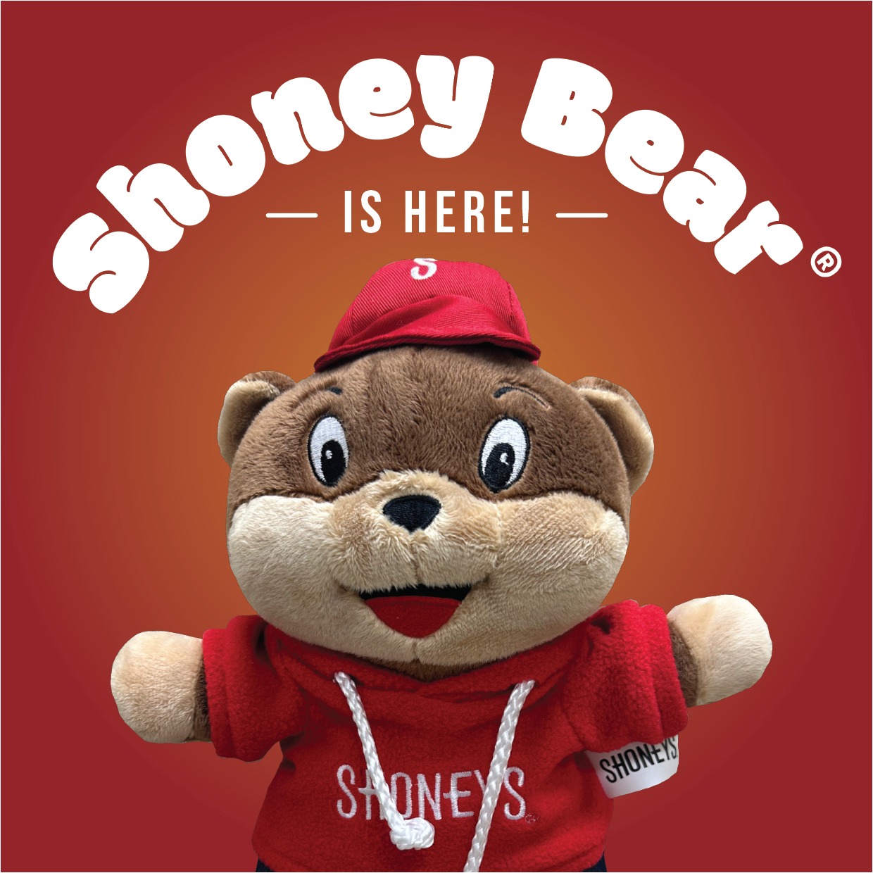 Shoneys bear plush プラッシュ ぬいぐるみ Our loveable Shoney Bear® plush is available to bring home with