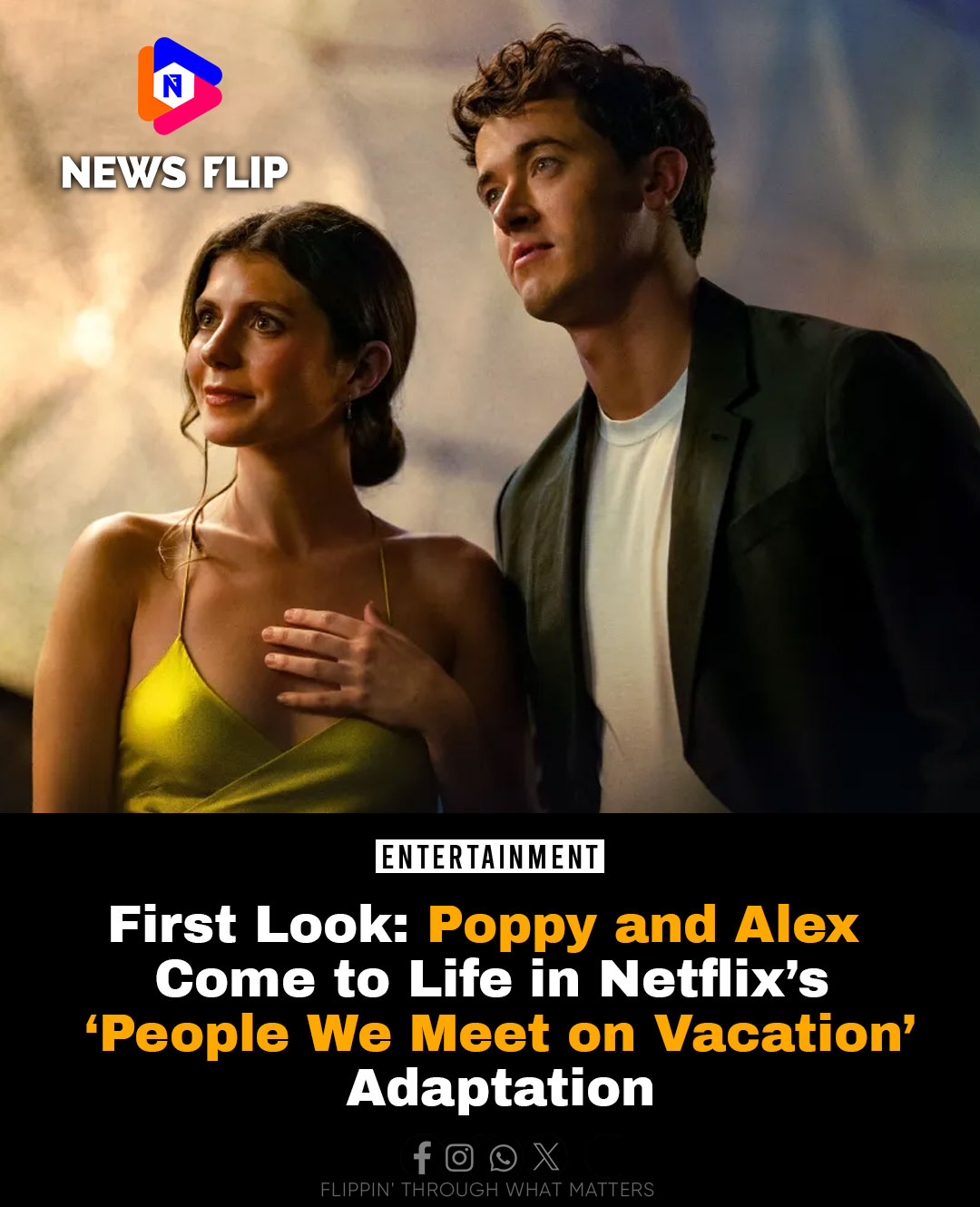 NewsFlip - Are Poppy and Alex how you pictured them? 👀 Netflix just ...