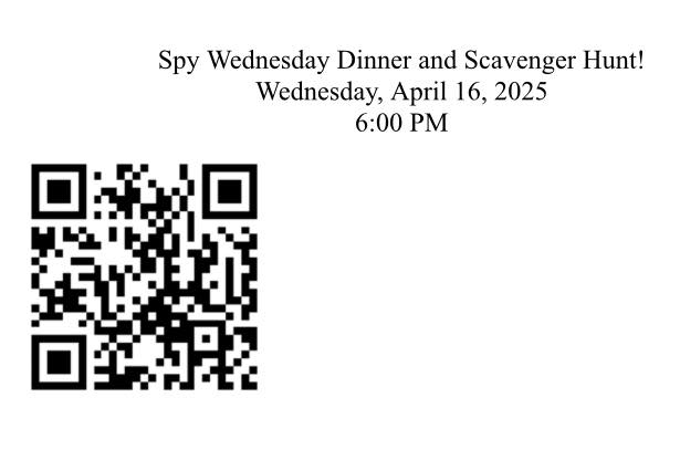 St. - Scan QR Code or https://www.stjamesji.org/spy-wednesday-2025 ...