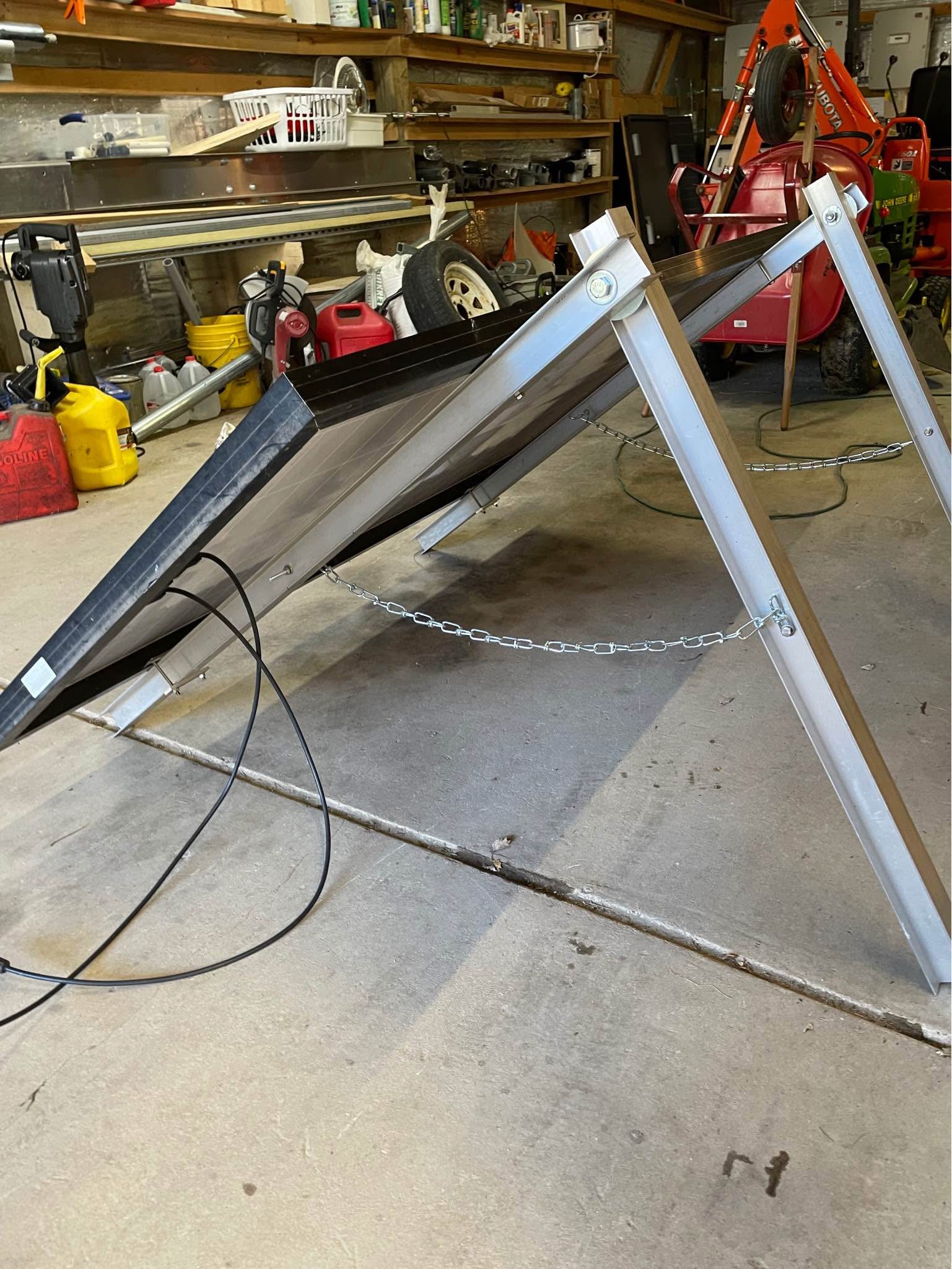 Large Portable Solar Panel Rack - Landscape & Walkway Lights - Nunica ...