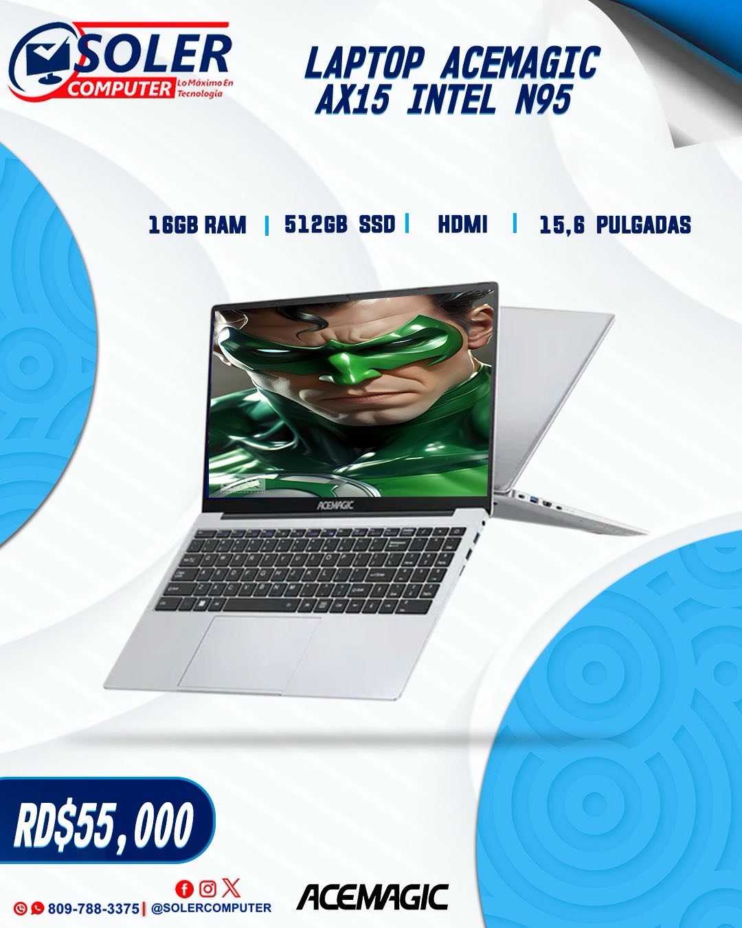 Soler - Laptop acemagic Ax15 Procesador Intel N95 16gb de Memoria Ram ...