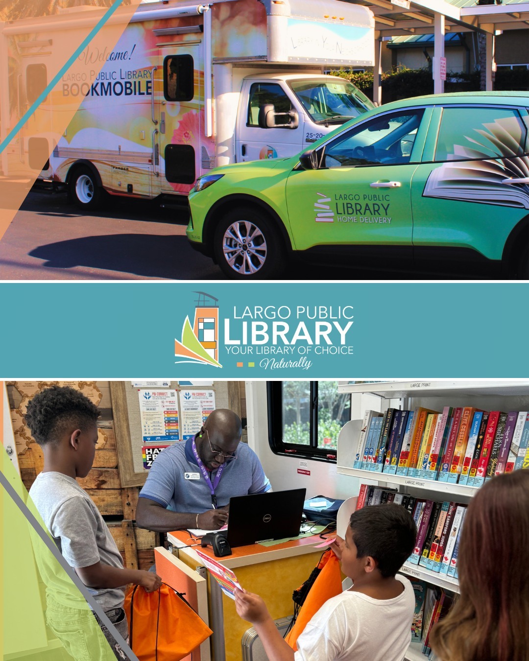 The Wheels on the Bookmobile Go... - Largo Public Library | Facebook