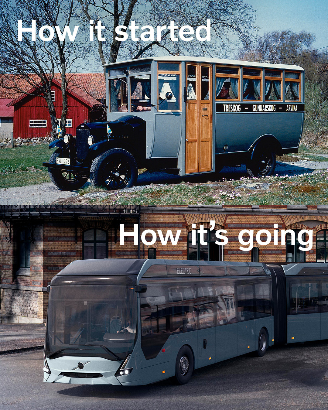 1988 Volvo Vanhool Alizee bus leaving factory