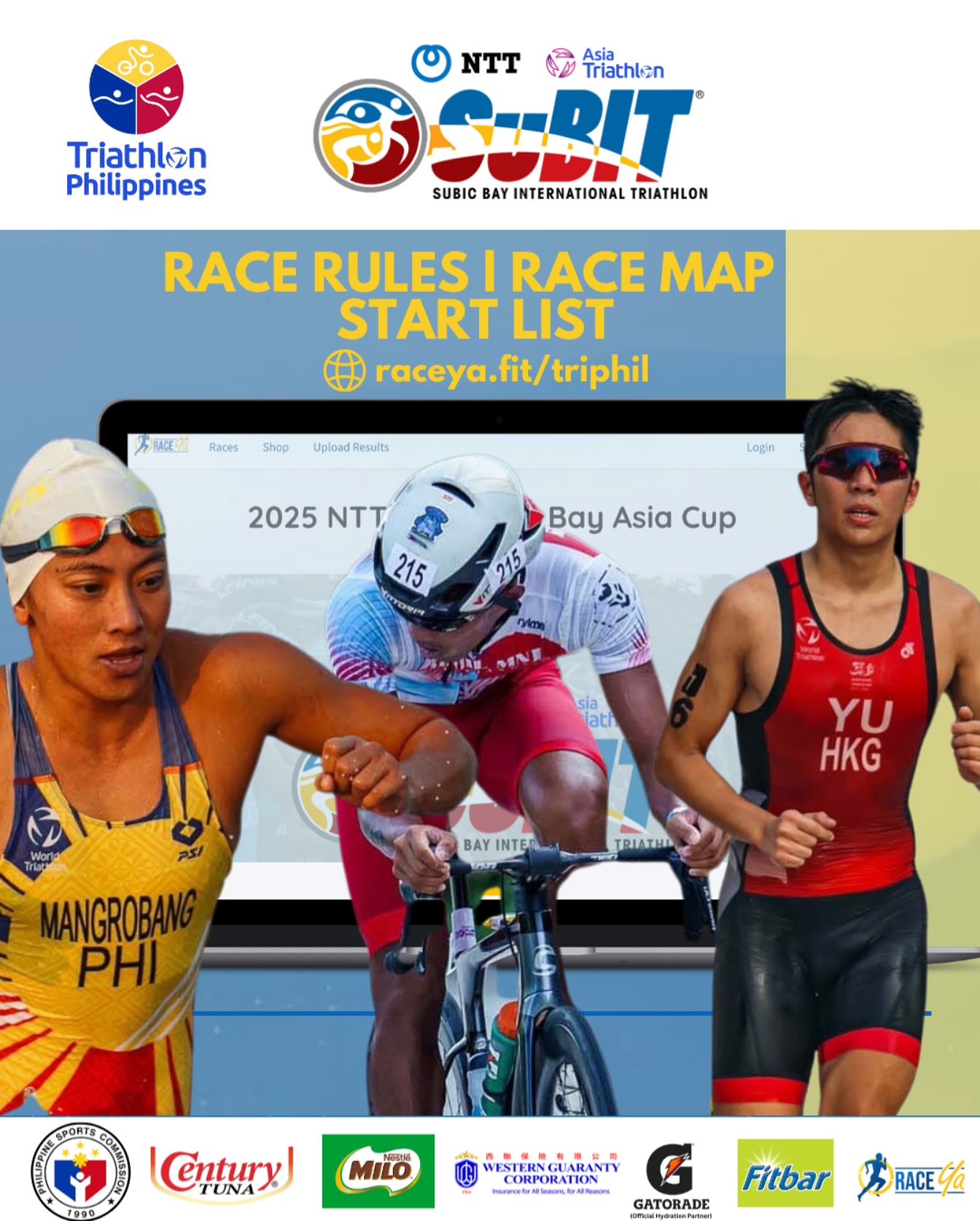 RaceYaya - You can now view the Race Rules and Race Map for #SuBIT2025 ...