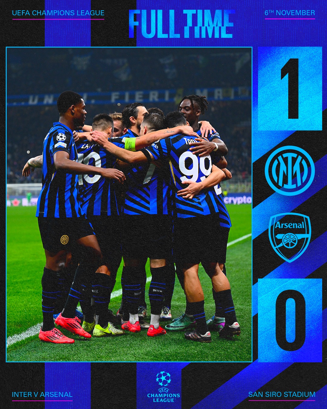 Inter - Calha decides it 🔥 The 3️⃣ points are ours 🖤💙...