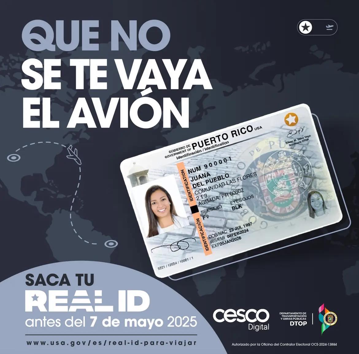 Noticias - 🪪 PR 🇵🇷 Y 50 ESTADOS TIENEN QUE SACAR REAL ID SI VAN A ...