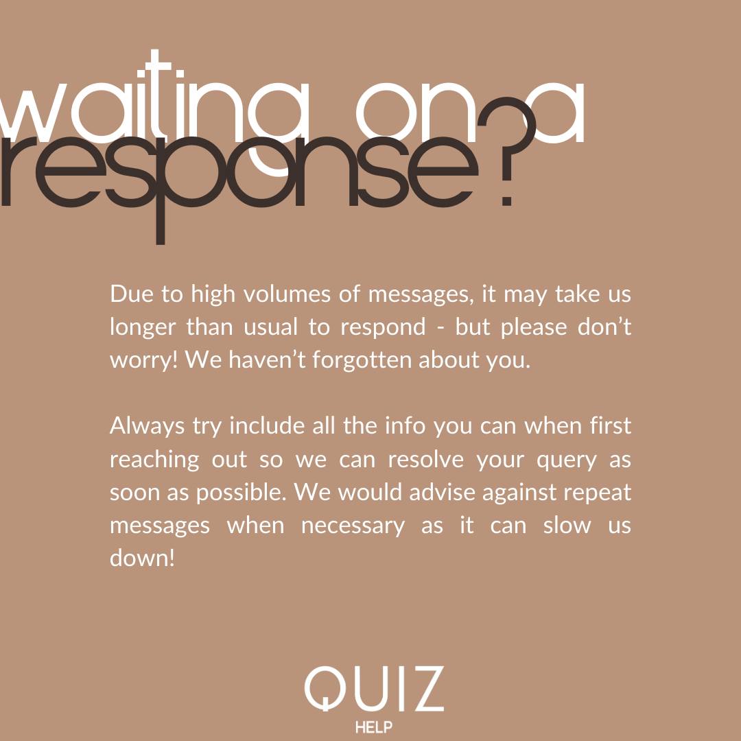 Quiz Help