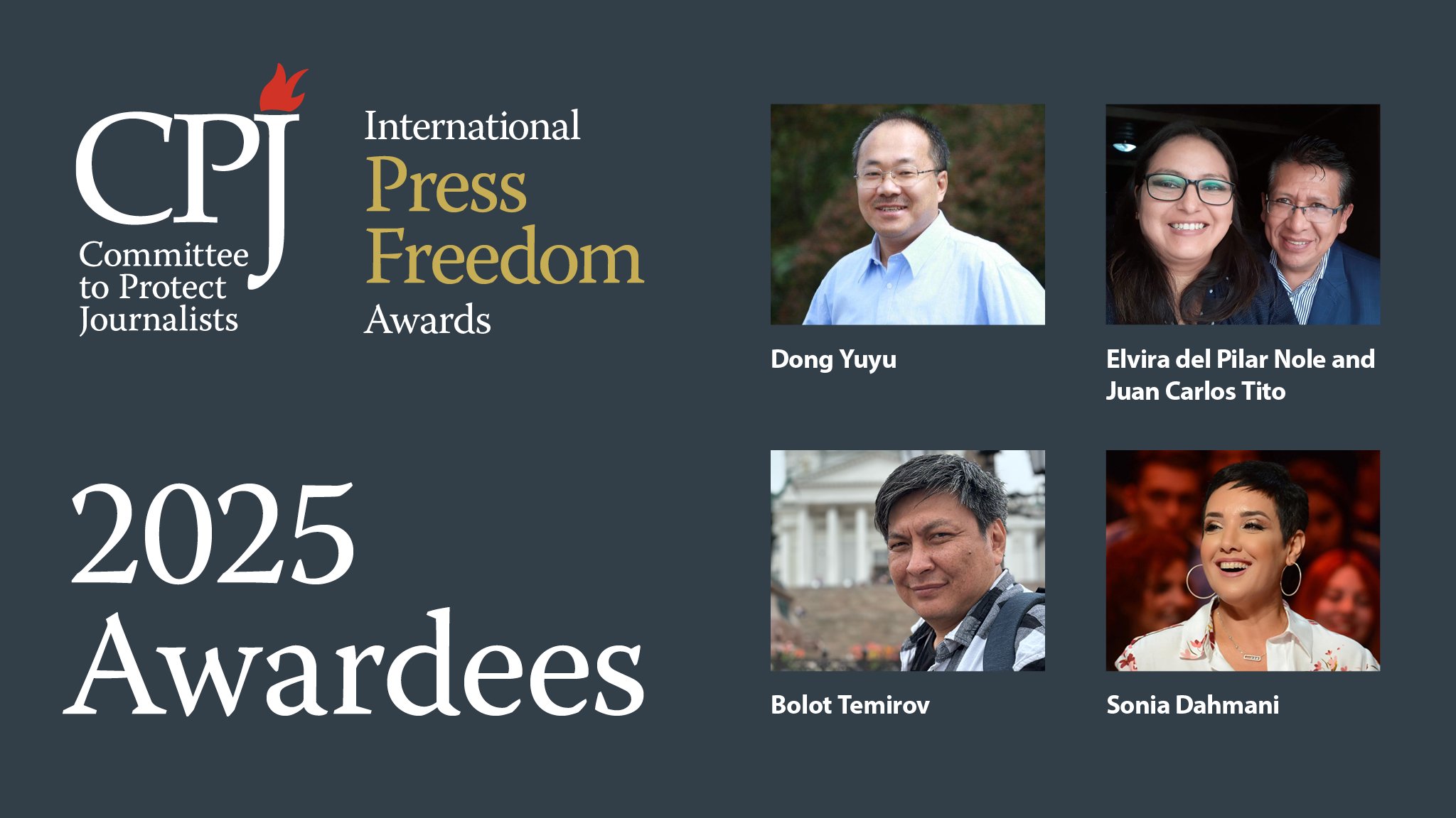 📣Announcing CPJ’s International Press Freedom 2025 awardees ...