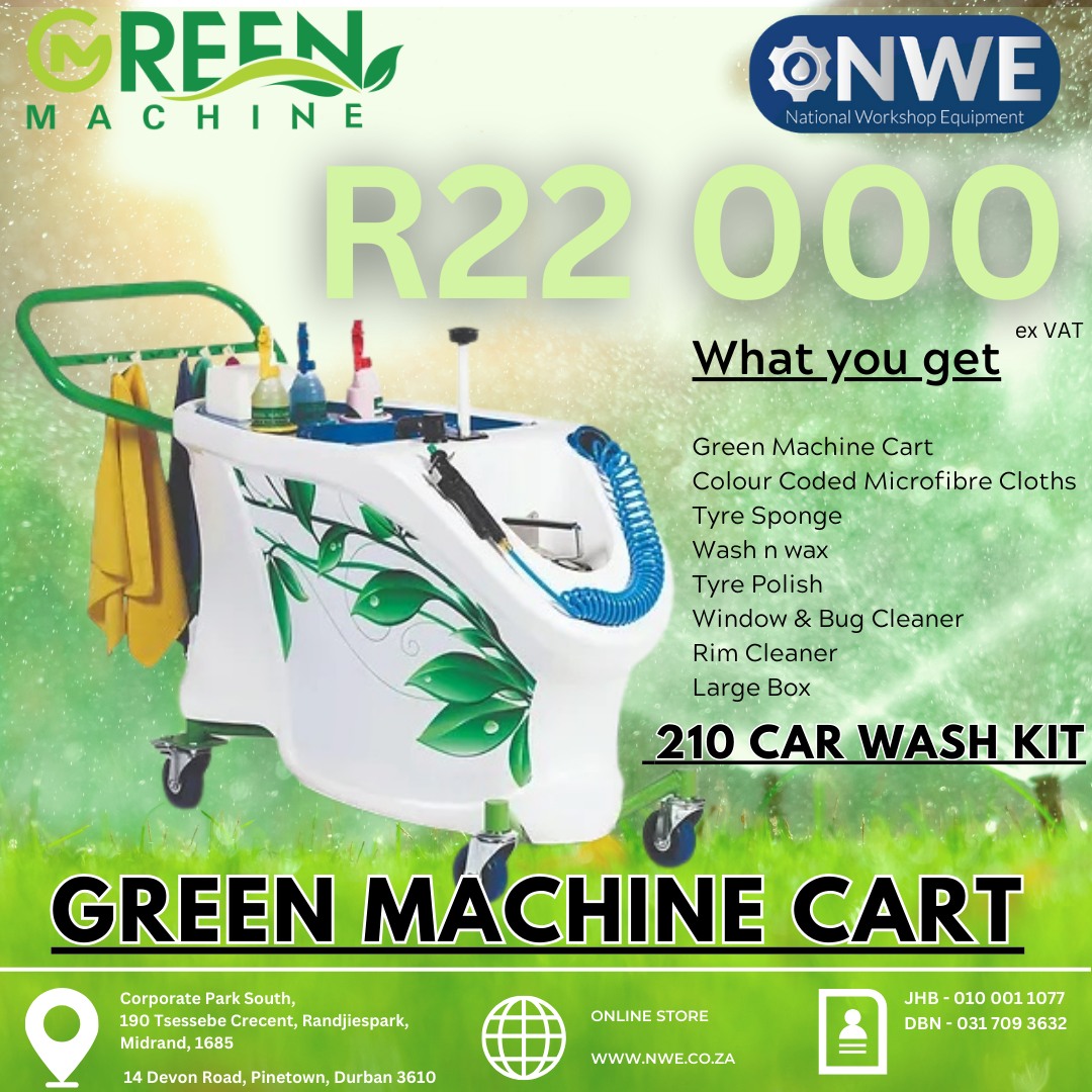 🌱🚗 Green Machine Waterless... - National Workshop Equipment