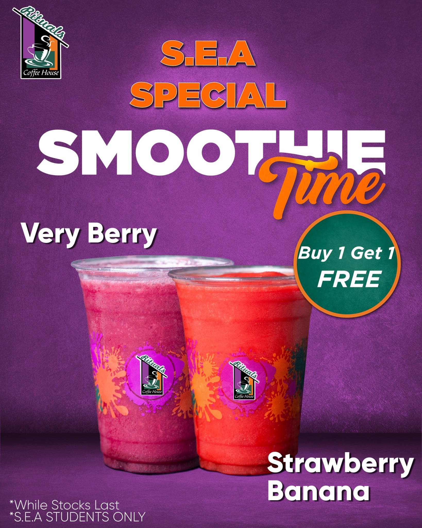 Rituals - 🎓 S.E.A students, this one’s for YOU! Smoothie Time just got ...