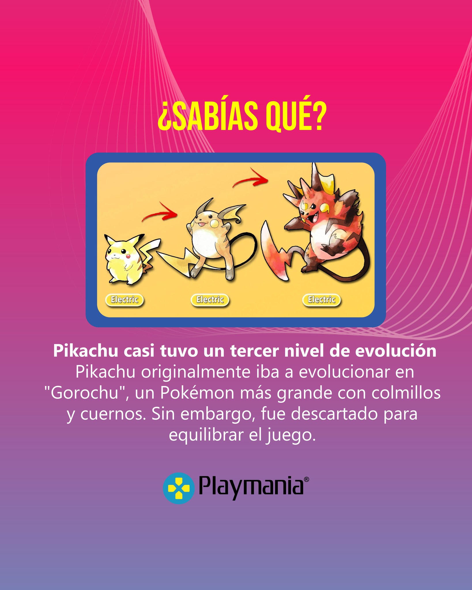 PlayMania - ⚡🐭 ¿Sabías que Pikachu casi tuvo una tercera evolución? 🐭⚡ ...