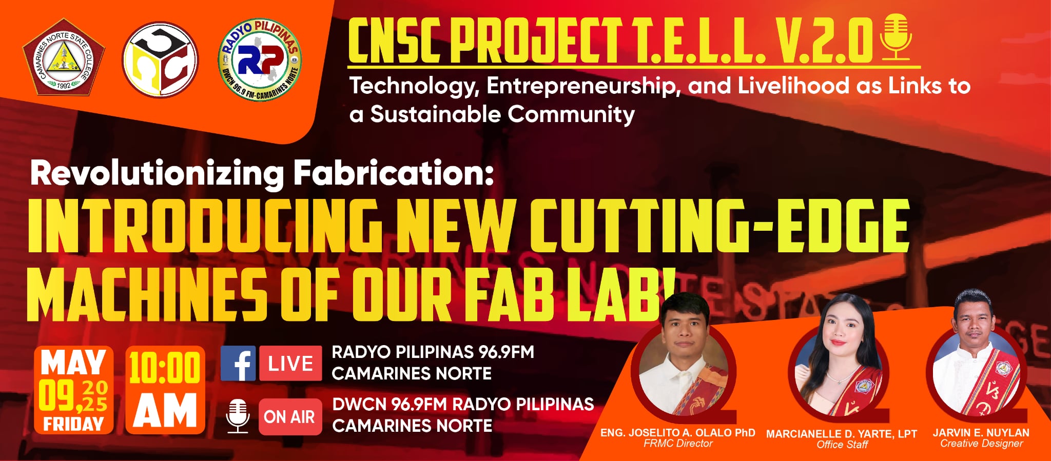 CNSC - Tune in on May 9, 2025 at 10:00 AM on Radyo Pilipinas 96.9 FM ...
