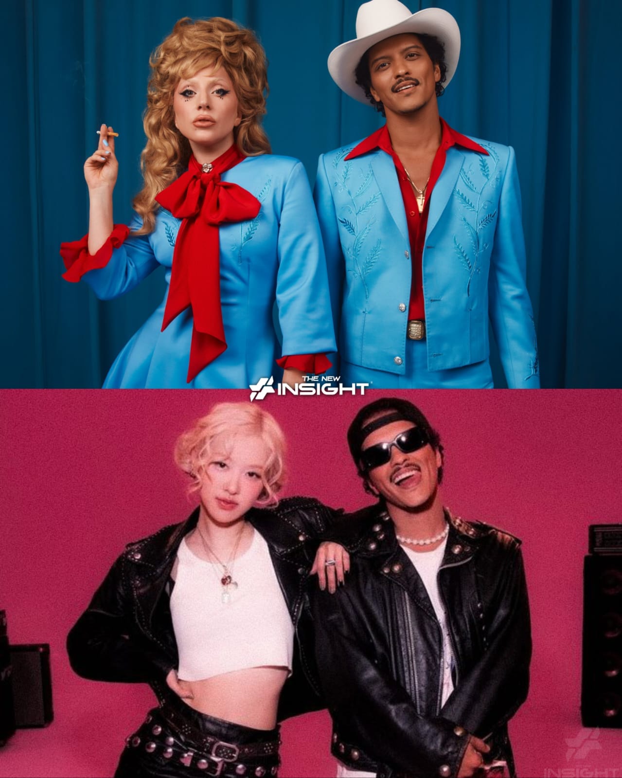 Las colaboraciones de Bruno Mars con Lady Gaga y Rose han sido de