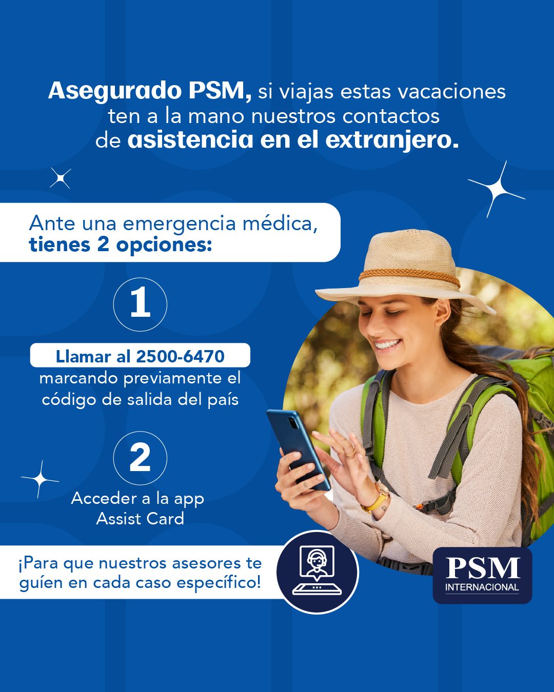 PSM - ️ Asegurado PSM, tienes cobertura 24/7 en el extranjero ante una ...