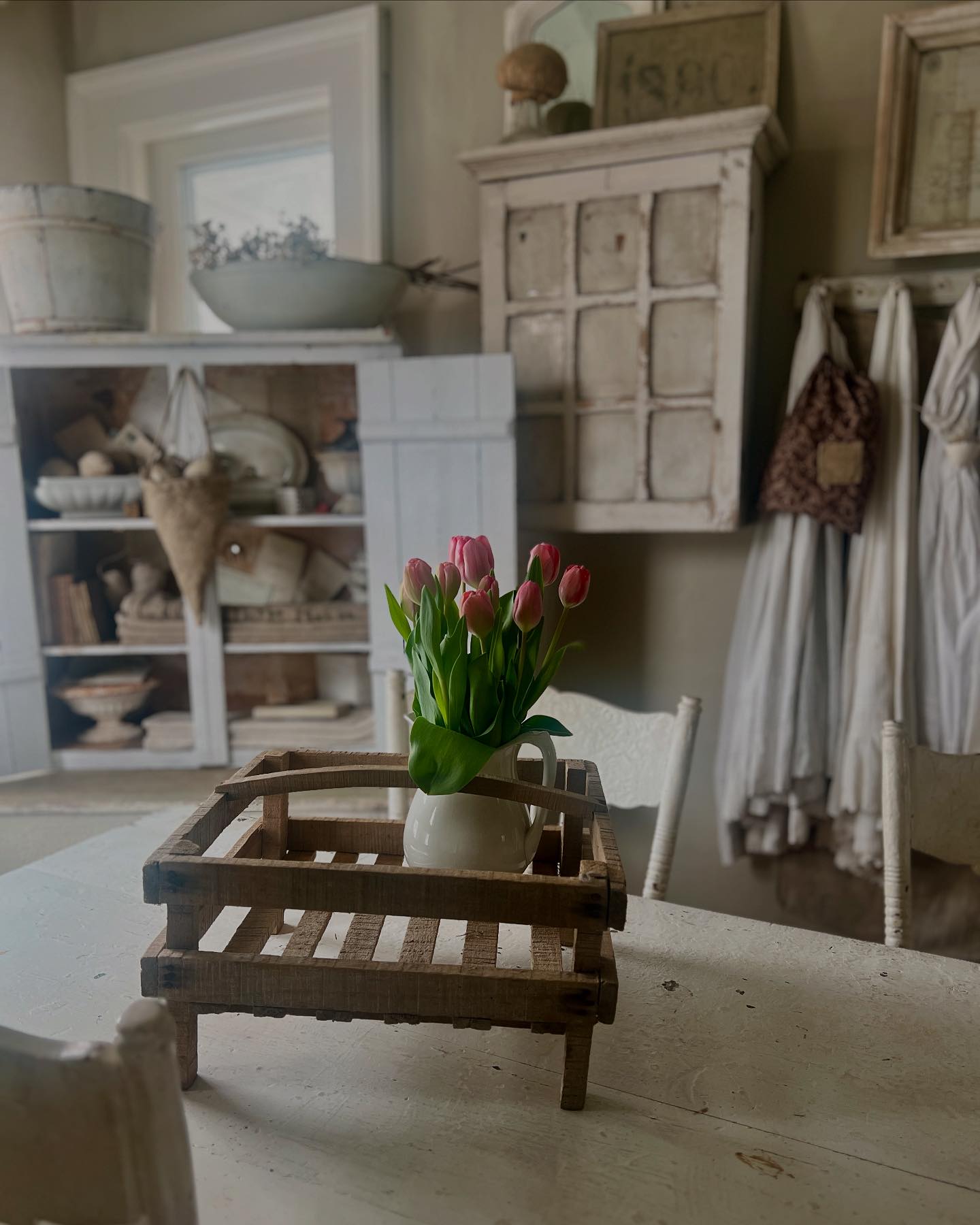 1871 - Cozy Sunday afternoon…a little clean up in the dining room. This ...