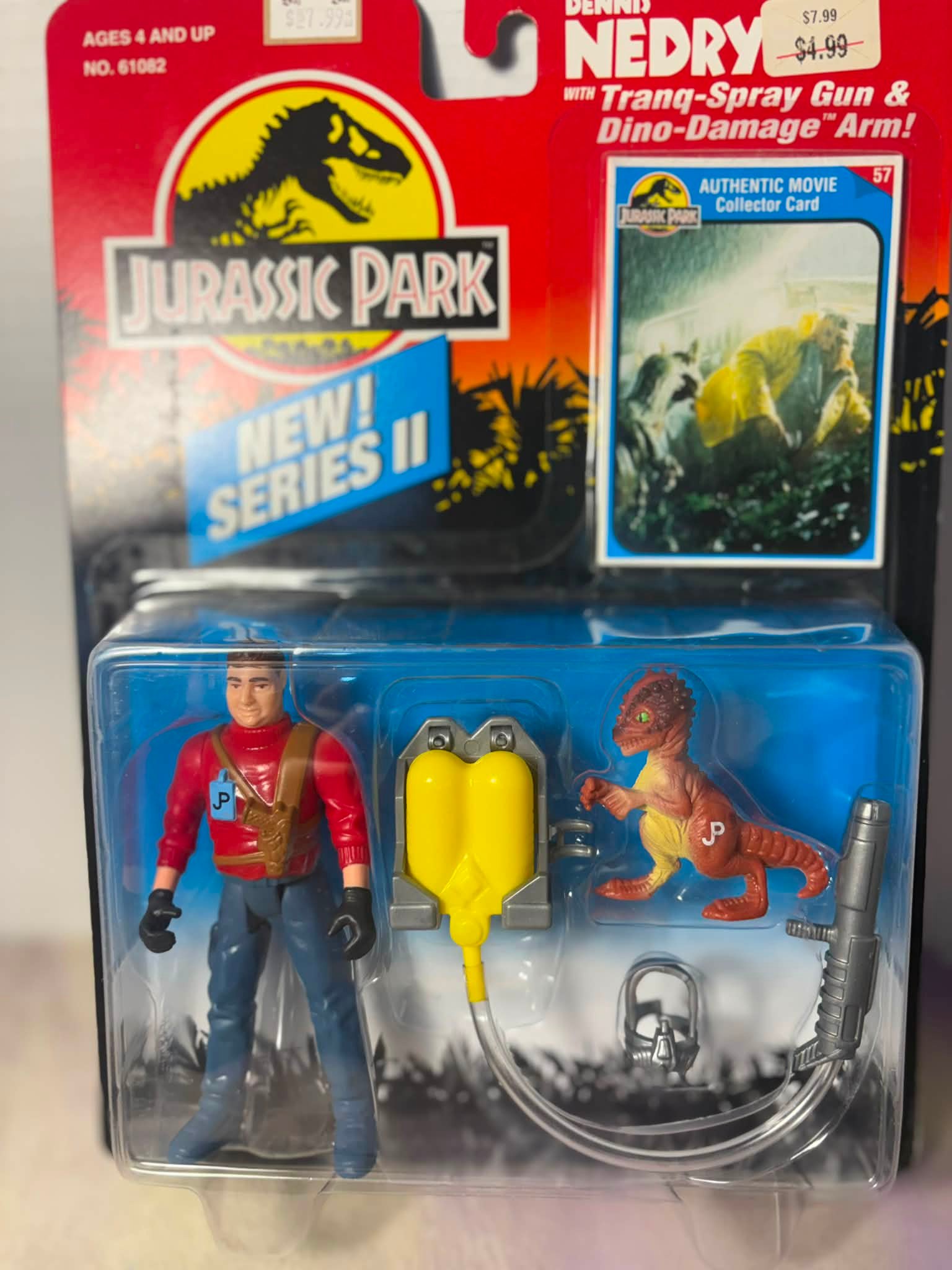 1993 Jurassic Park Dennis Nedry Series 2 Action Figure