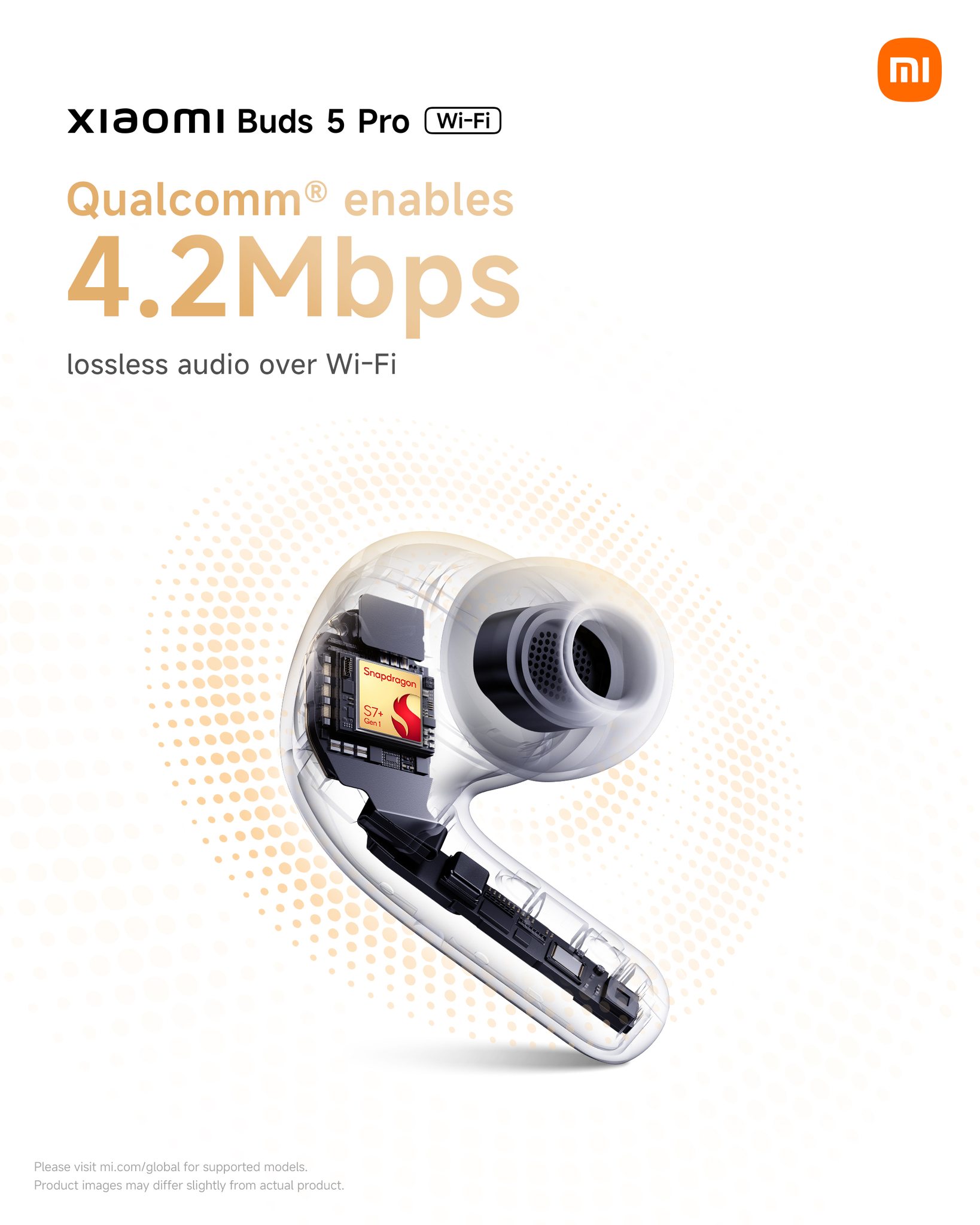 Xiaomi Buds 5 Pro (Wi-Fi) supports direct Wi-Fi connectivity with 