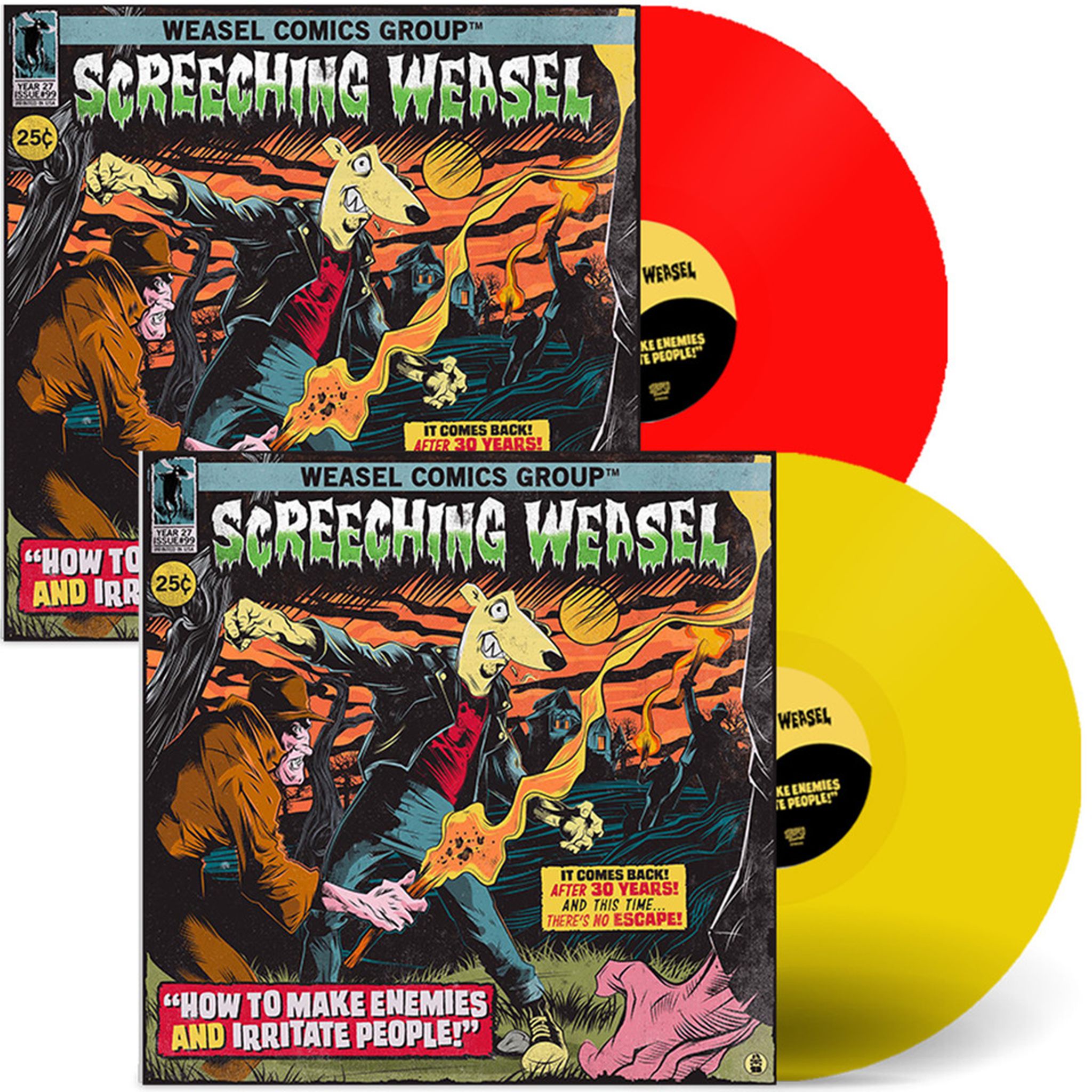 Screeching Weasel's Boogadaboogadaboogada! 2020 remaster on green