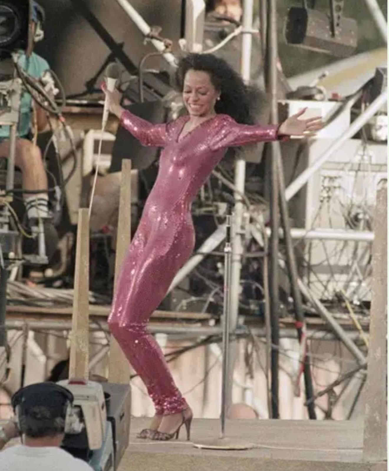 Diana Ross backstage during her concert at Radio City Music Hall