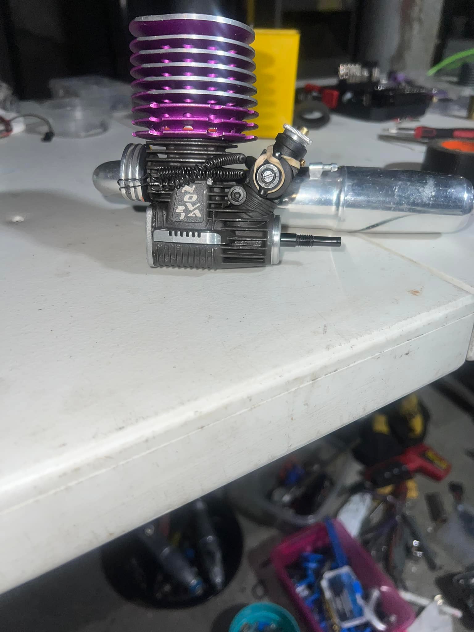 For sale, Mega SX15 (.15) Engine (Nova) and Pipe - Serpent Impact