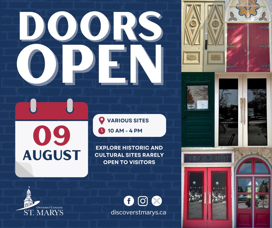 Town - SAVE THE DATE - Doors Open St. Marys returns on Saturday, August ...