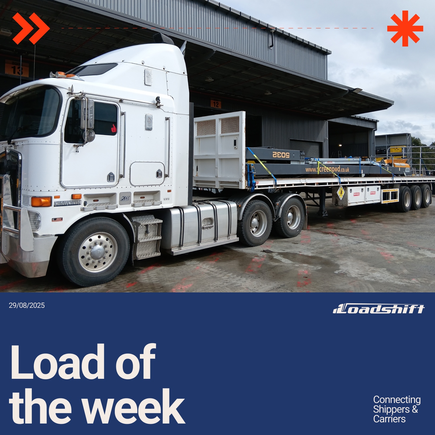 Loadshift - 🚚 LOAD OF THE WEEK 🚚 ~896km. Conveyor Belt... | Facebook