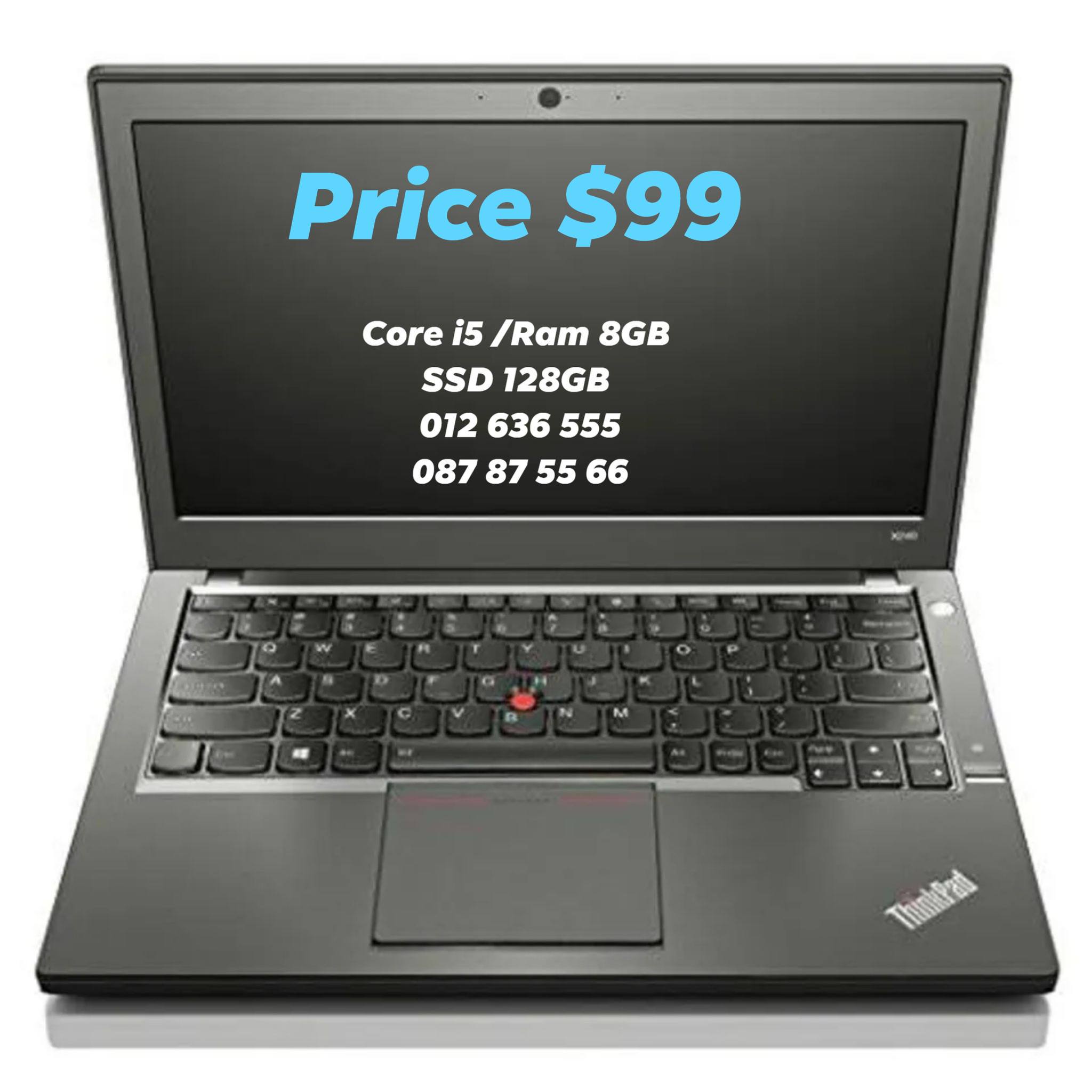 Lenovo ThinkPad X250 $99 Core i5 5th Generation Ram 8GB SSD 128GB 