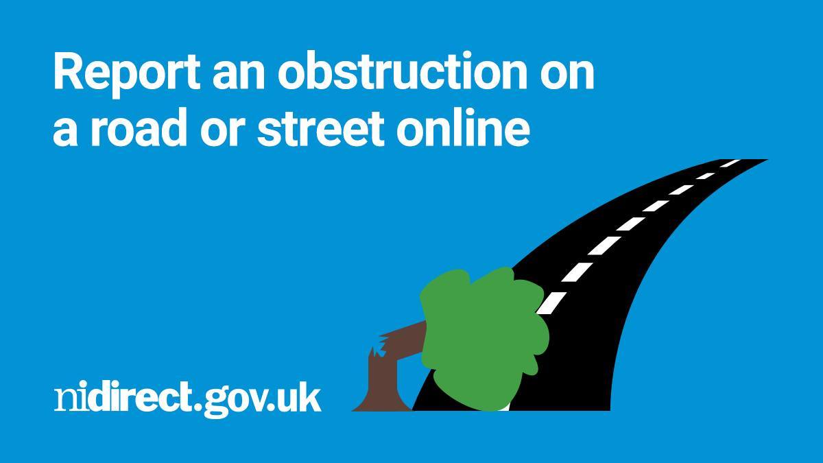 nidirect - Fallen tree or other obstruction on a road?... | Facebook