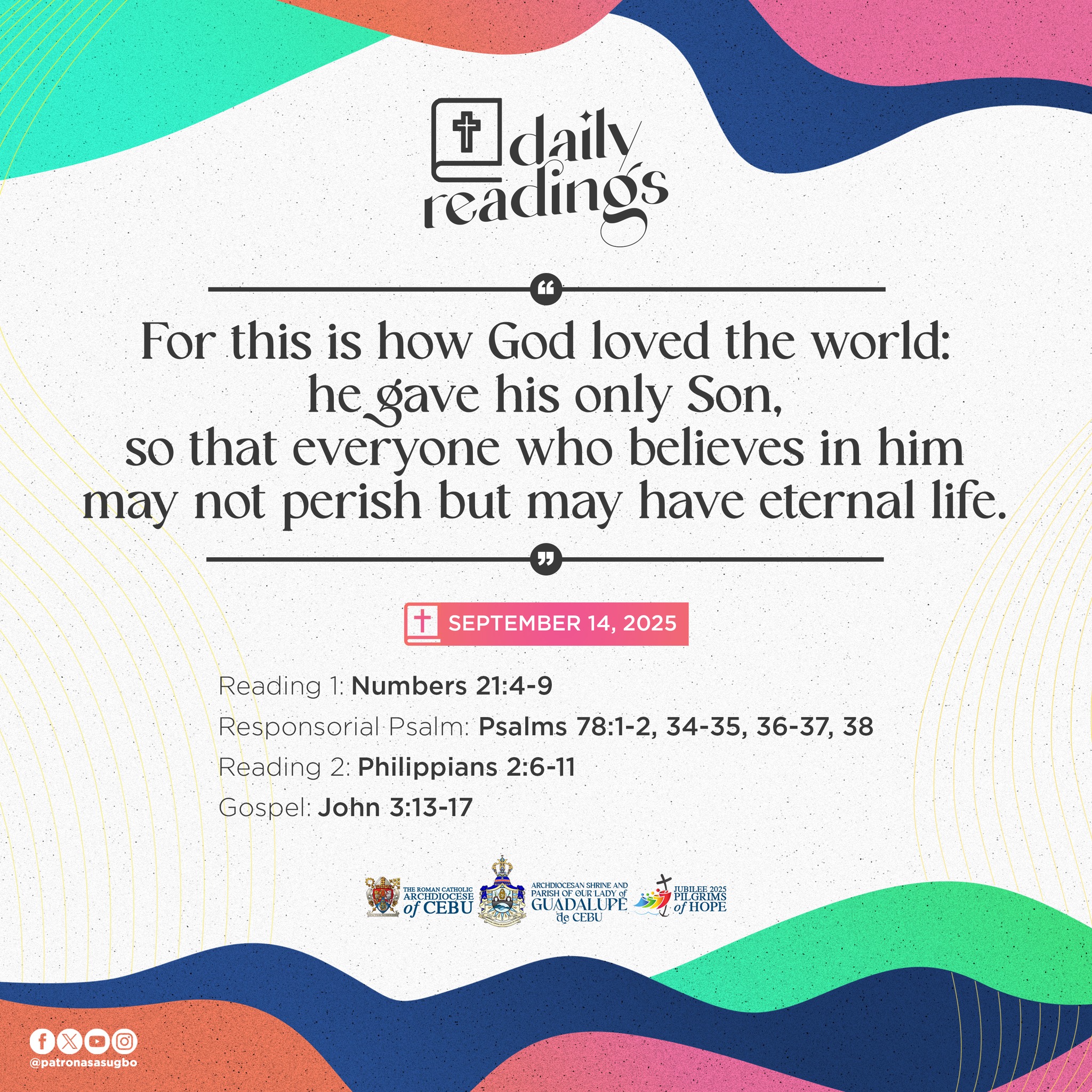 Daily Readings | September 14, 2025 Feast of the Exaltation of the Holy ...