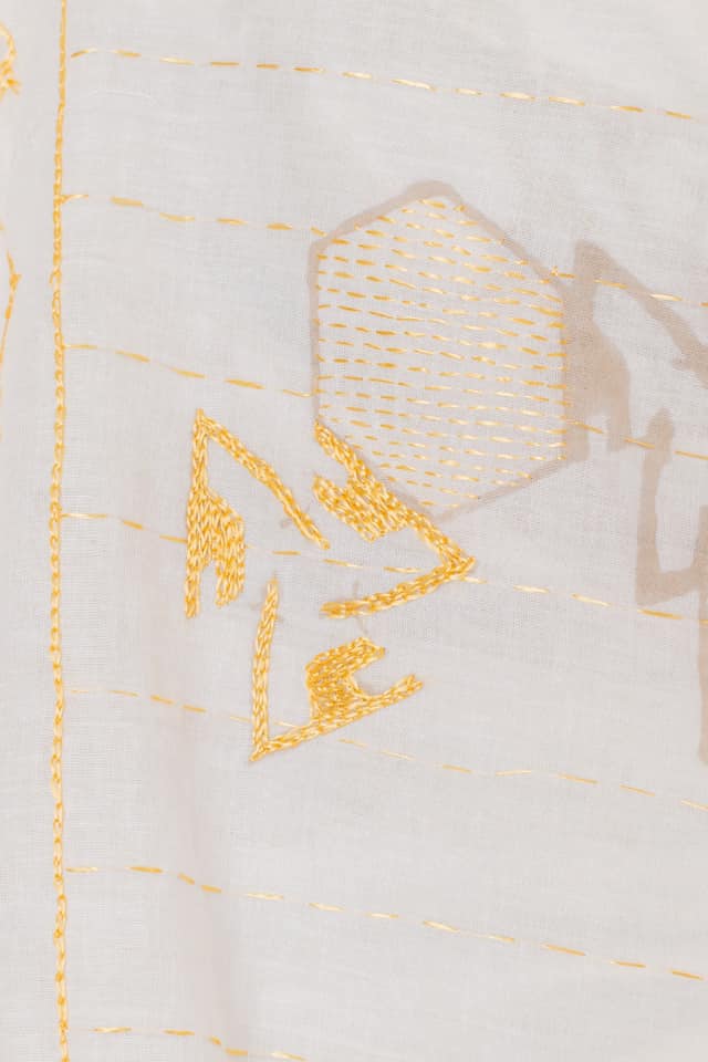 Chagara - The rotating giraffe cotton shawl is now...