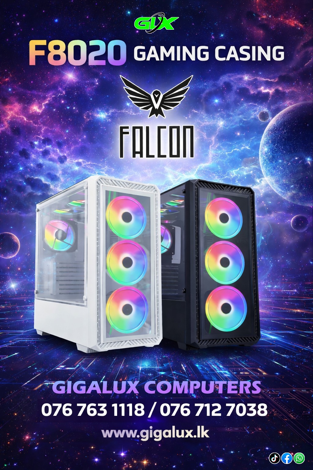 💚🔥 FALCON F8020 GAMING CASING 🔥💚... - Gigalux Computers | Facebook