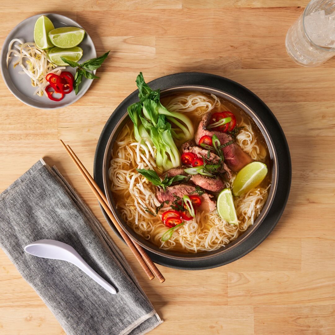 Pho noodle station takeover at The Mark on 5th street
