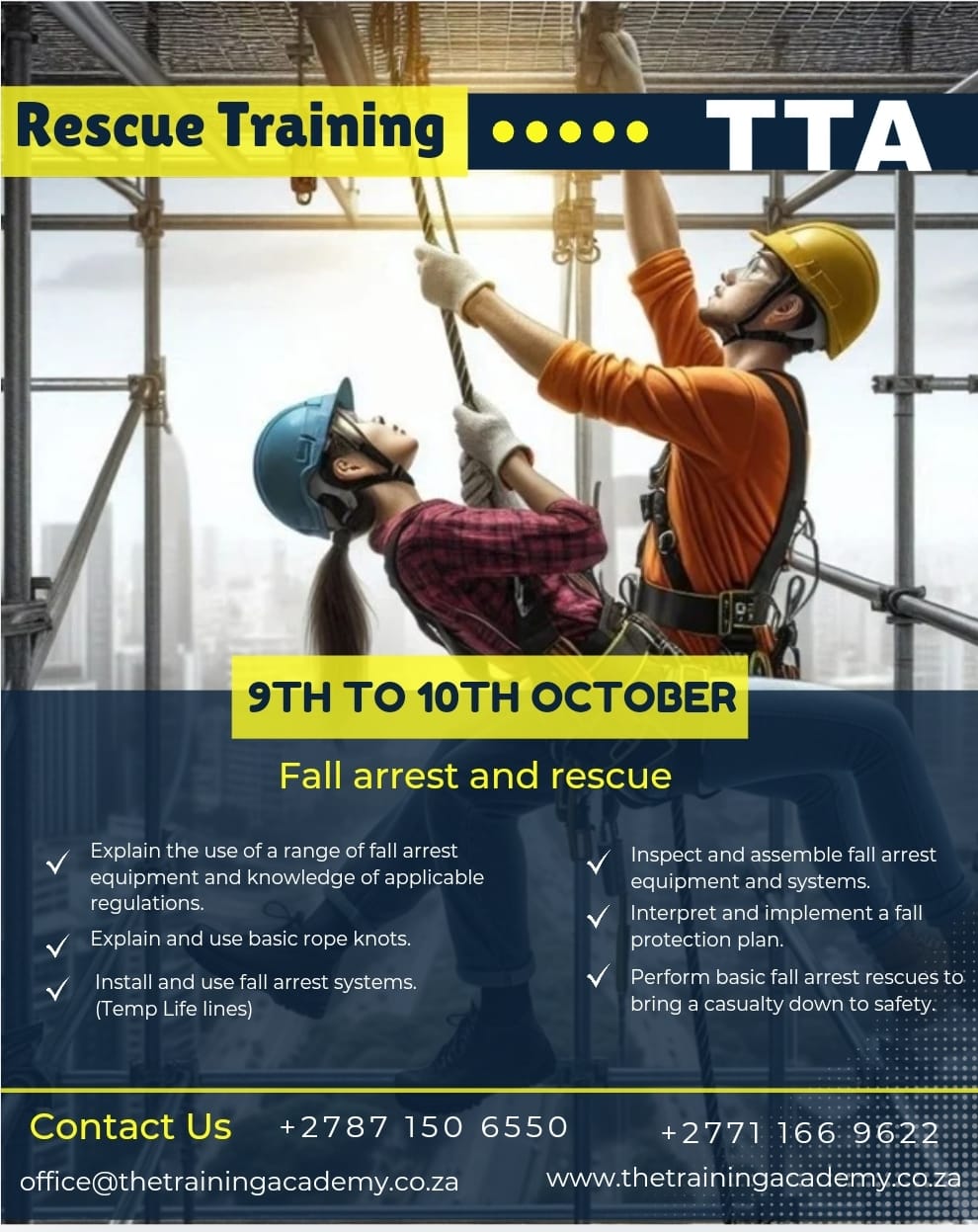 🪜What does Fall Arrest & Rescue... - The Training Academy