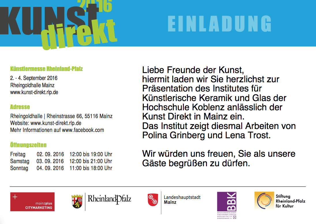 Lena Trost Mfa Glass And Polina Institut Fur Kunstlerische