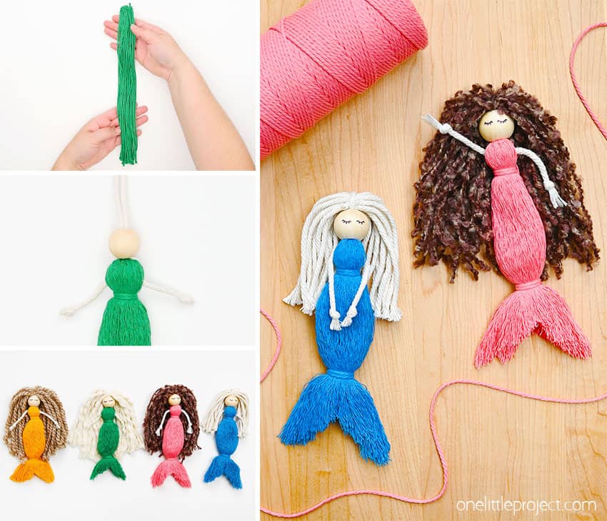 One - This macrame mermaid is so sweet and charming! It’s really fun to ...