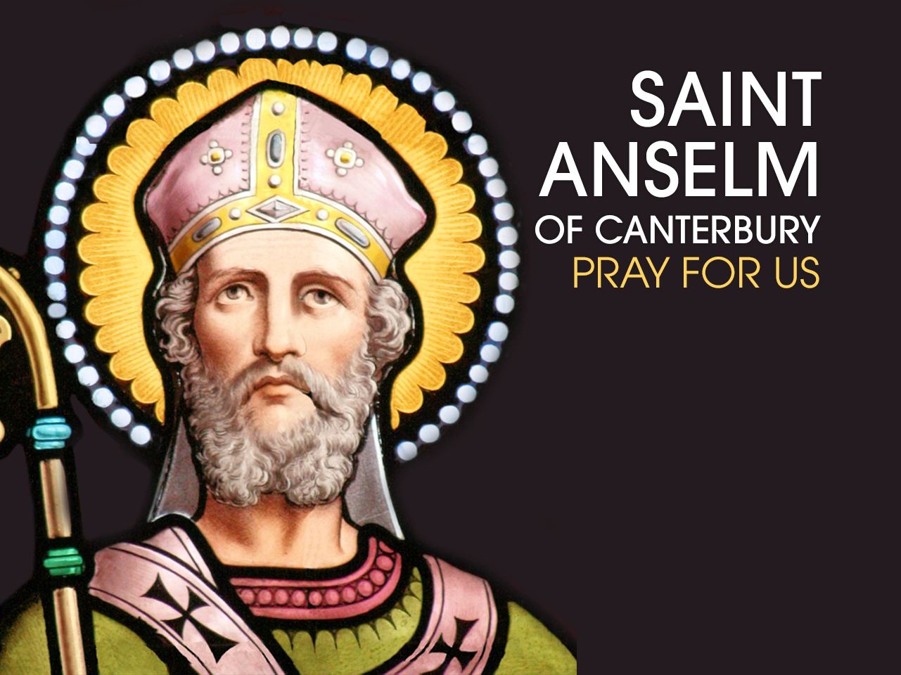 St. - Saint of the day - April 21 St. Anselm of Canterbury St. Anselm ...