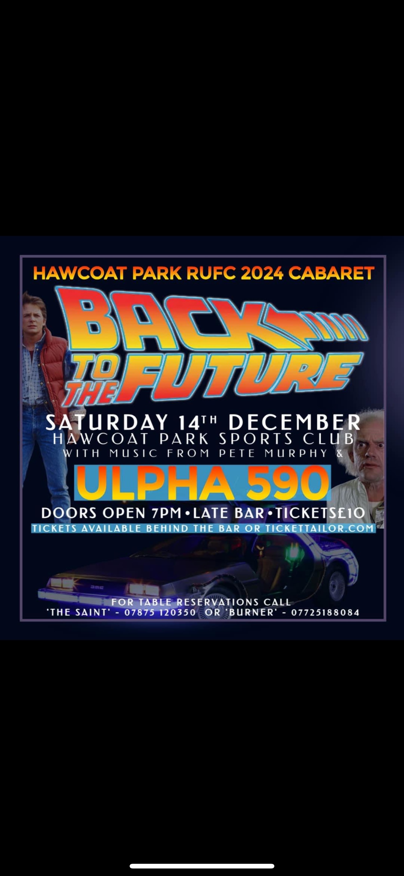 Hawcoat Park RUFC - Back to the Future