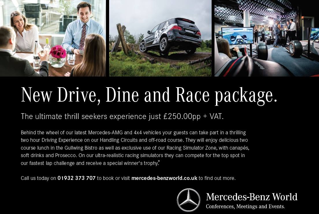 Our dine, drive and race package is... - Mercedes-Benz World | Facebook