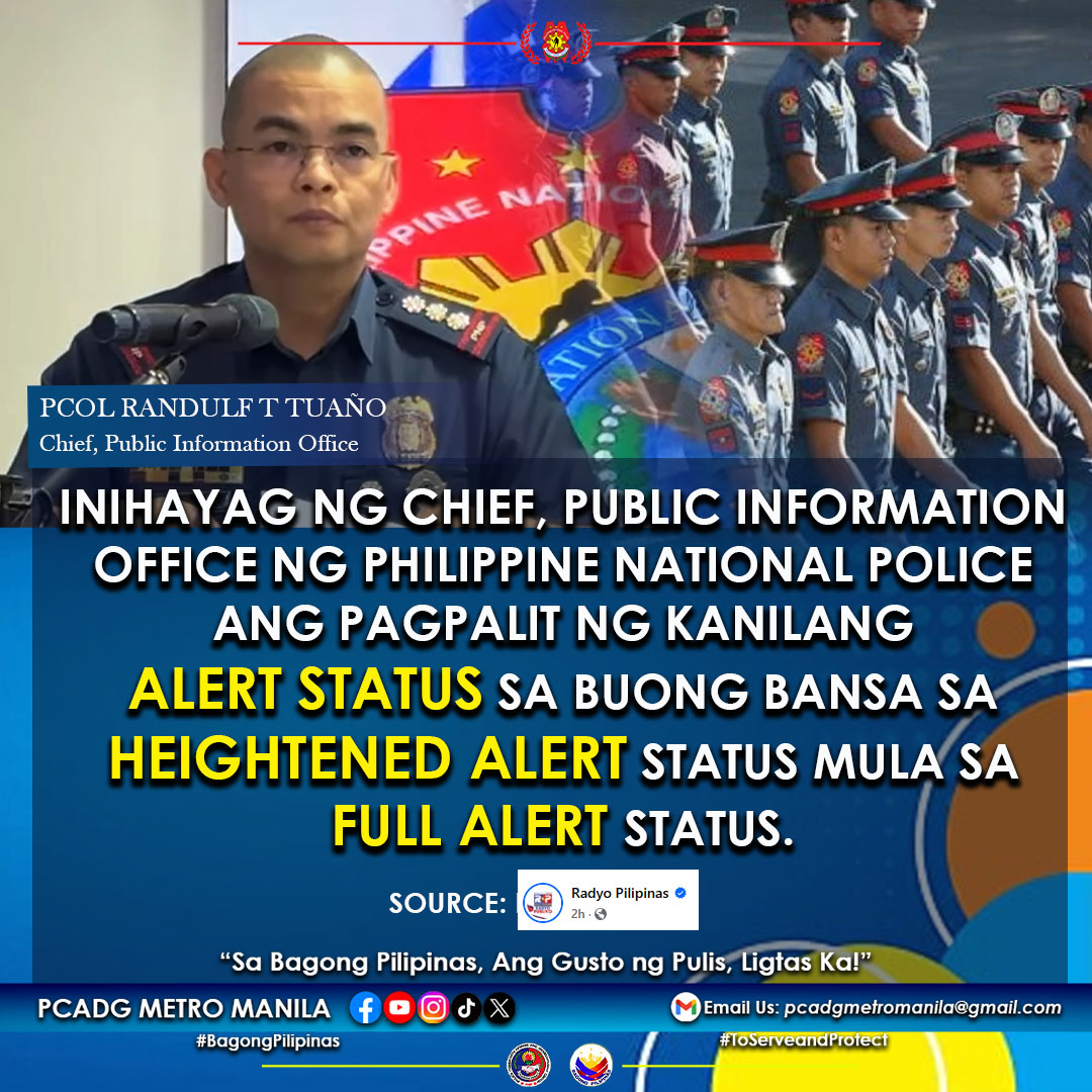PCADG - TINGNAN! Inihayag ni Philippine National Police (PNP) PIO Chief ...
